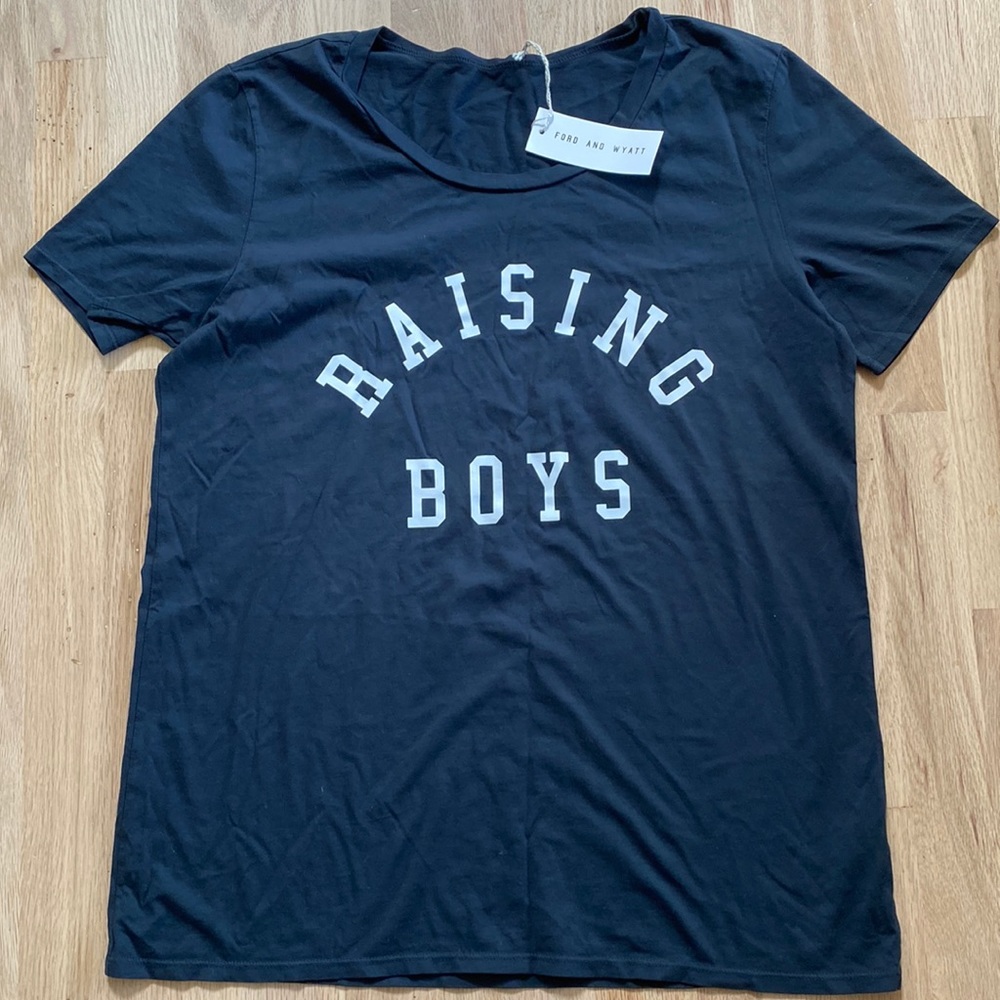 Ford and Wyatt Raising Boys t shirt